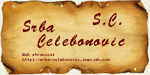Srba Čelebonović vizit kartica